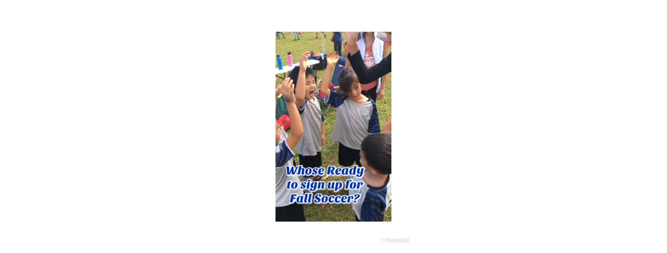 Fall 2023 Soccer Registration is now OPEN Online!