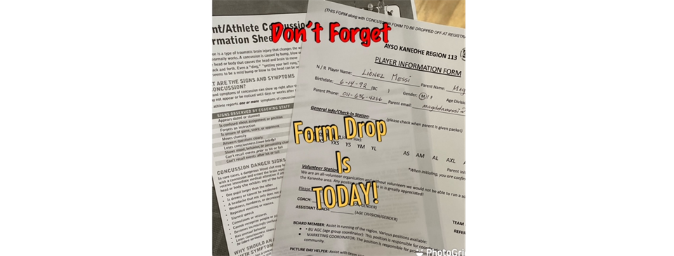LAST Registration Form Drop Tomrrw, April 30th 11:30am-2:30pm