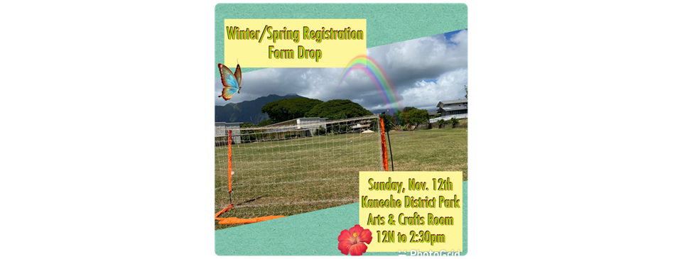 Winter/Spring Registration Form Drop Nov 12th