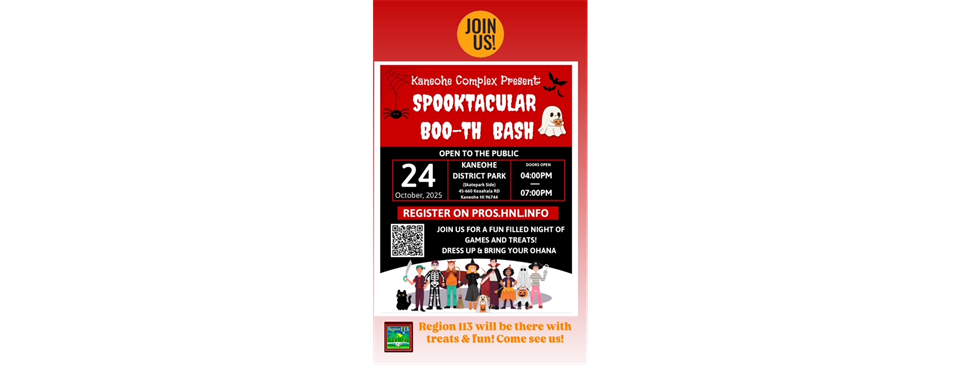 Come Join us at Spooktacular Boo-Bash - Oct. 24th