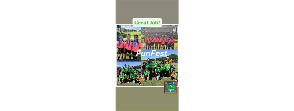 Great Job by our 10Us at FunFest!