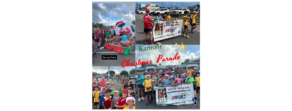 We are in the Kaneohe Christmas Parade!