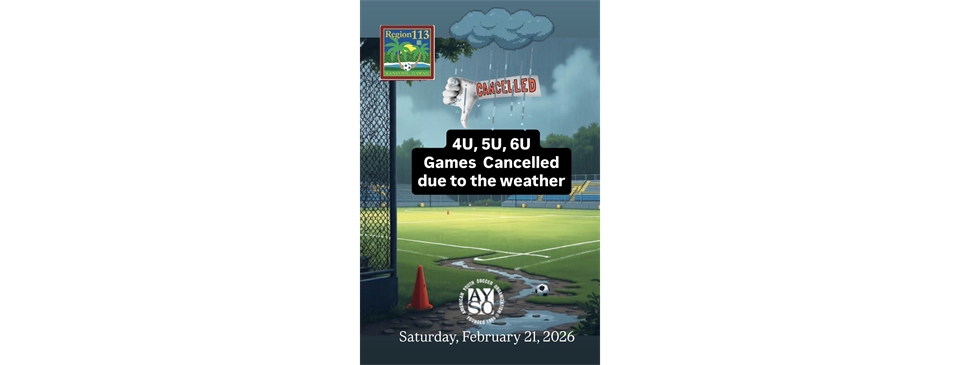 4U, 5U, 6U Canceled 2/21/26